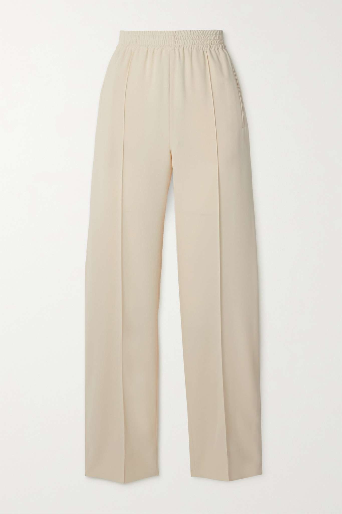 Iconic pleated crepe straight-leg pants - 1