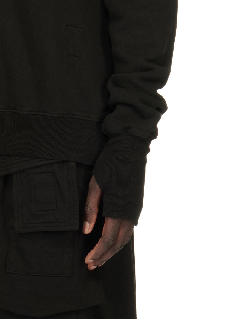 RICK OWENS DRKSHDW Gauntlet Knit Hoodie Black 6