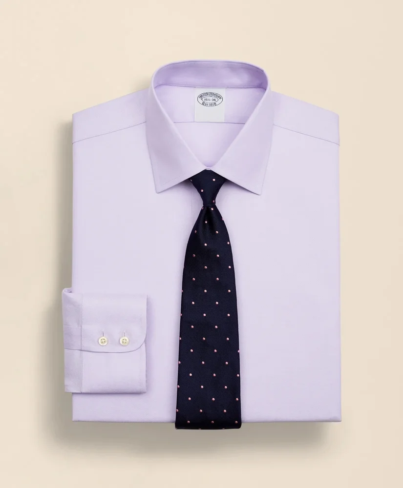 Stretch Supima® Cotton Non-Iron Twill Ainsley Collar Dress Shirt - 1