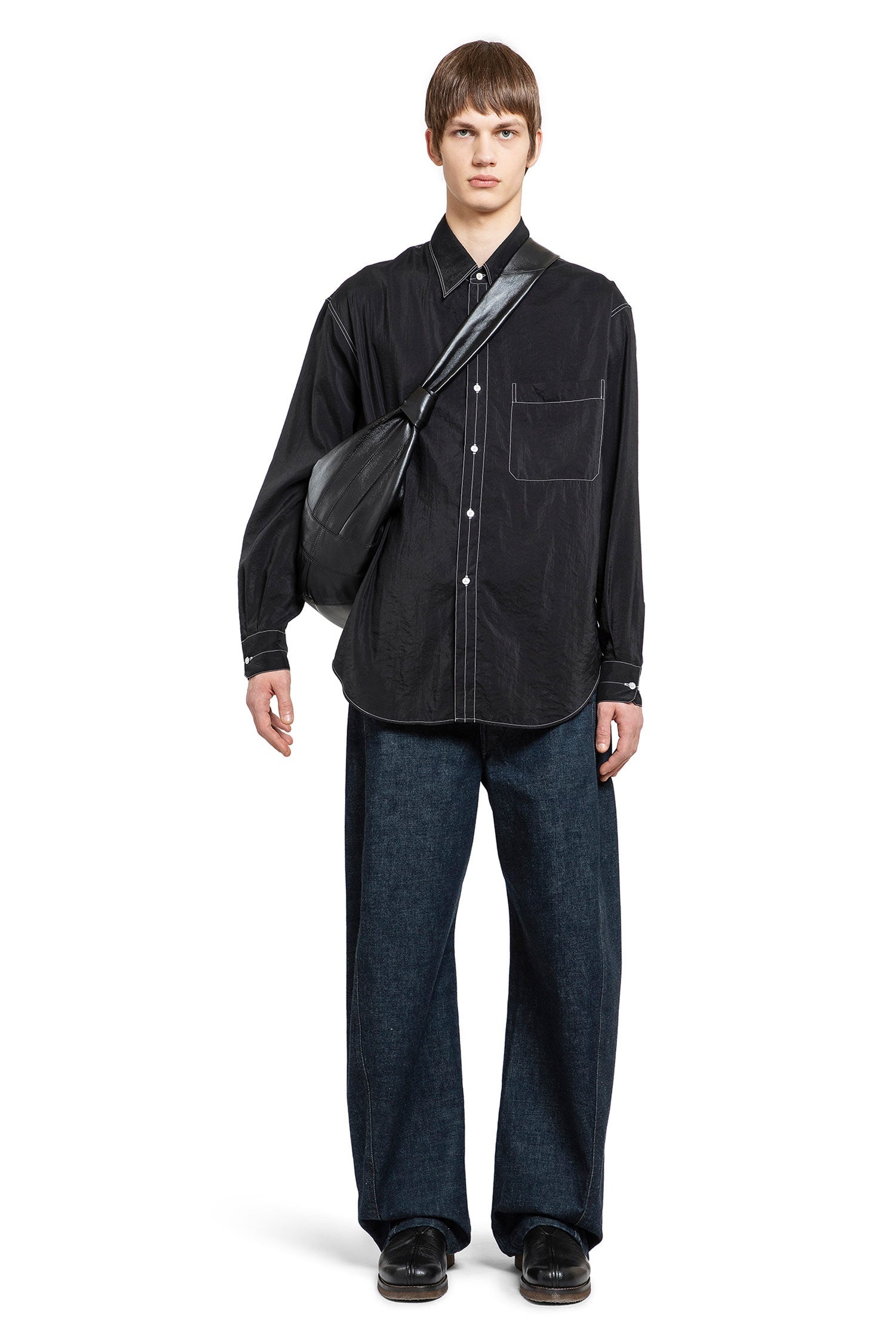 Lemaire Easy-Shirt-With-Contrast-Topstiching | antonioli