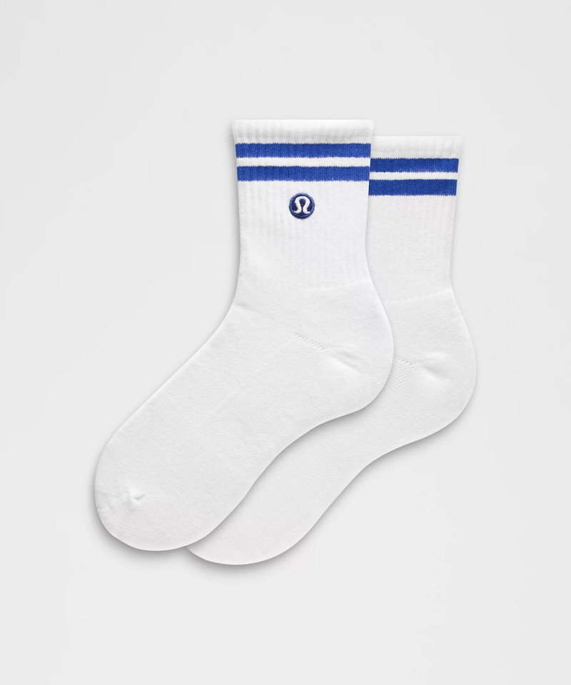 Unisex Daily Essential Quarter Socks *Stripe 1