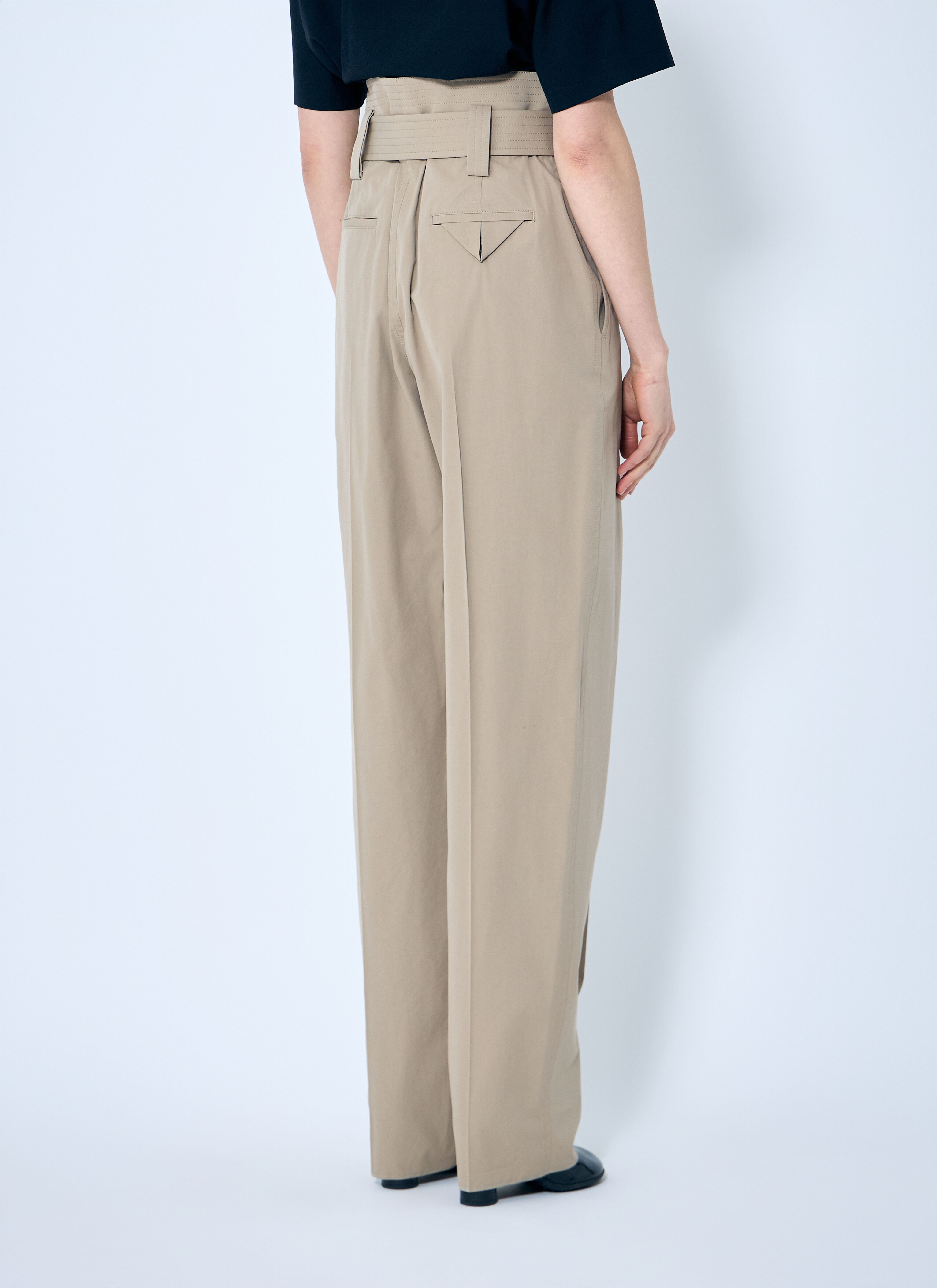 Compact Cotton Pants - 4
