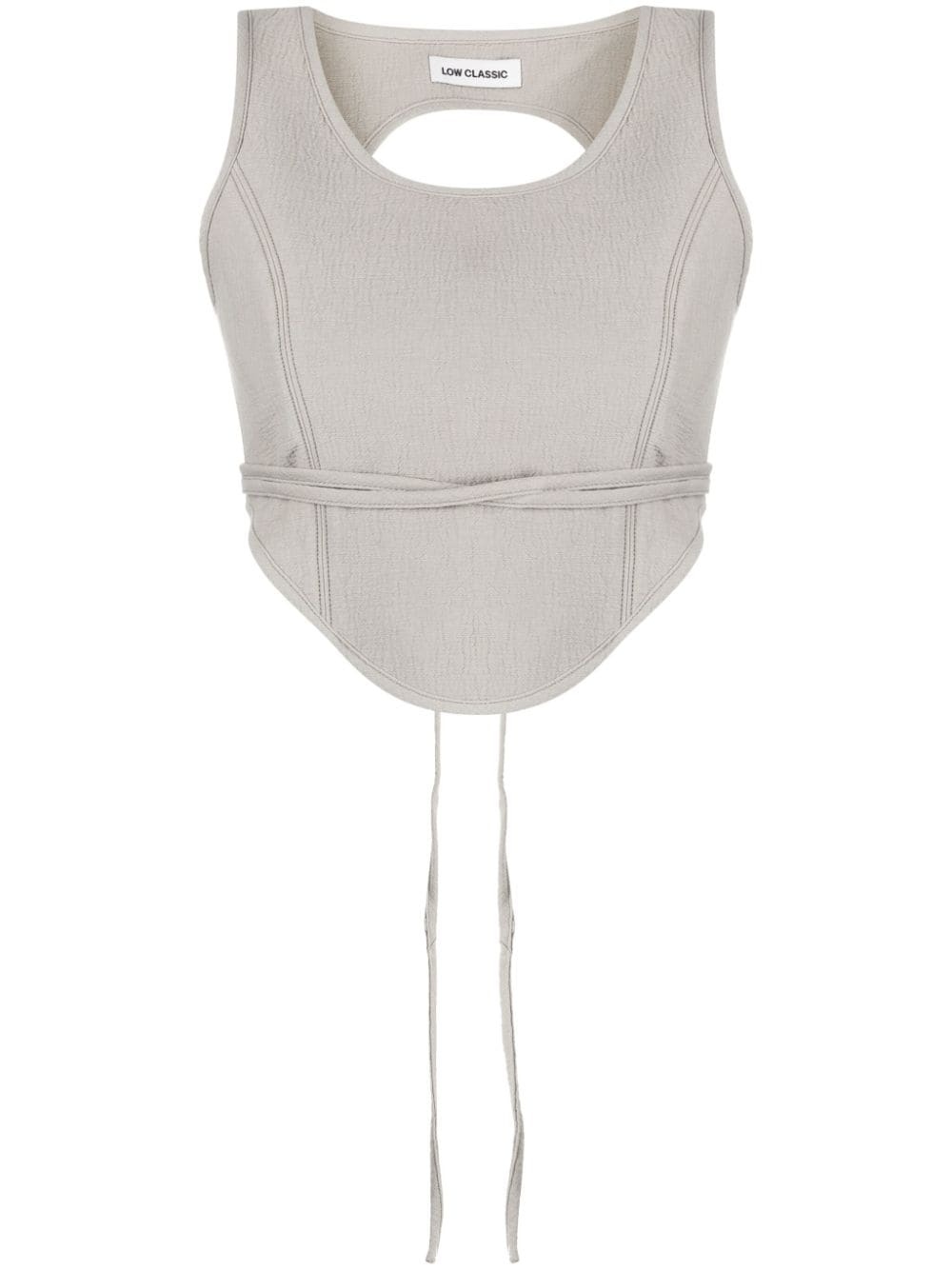cropped corset top - 1