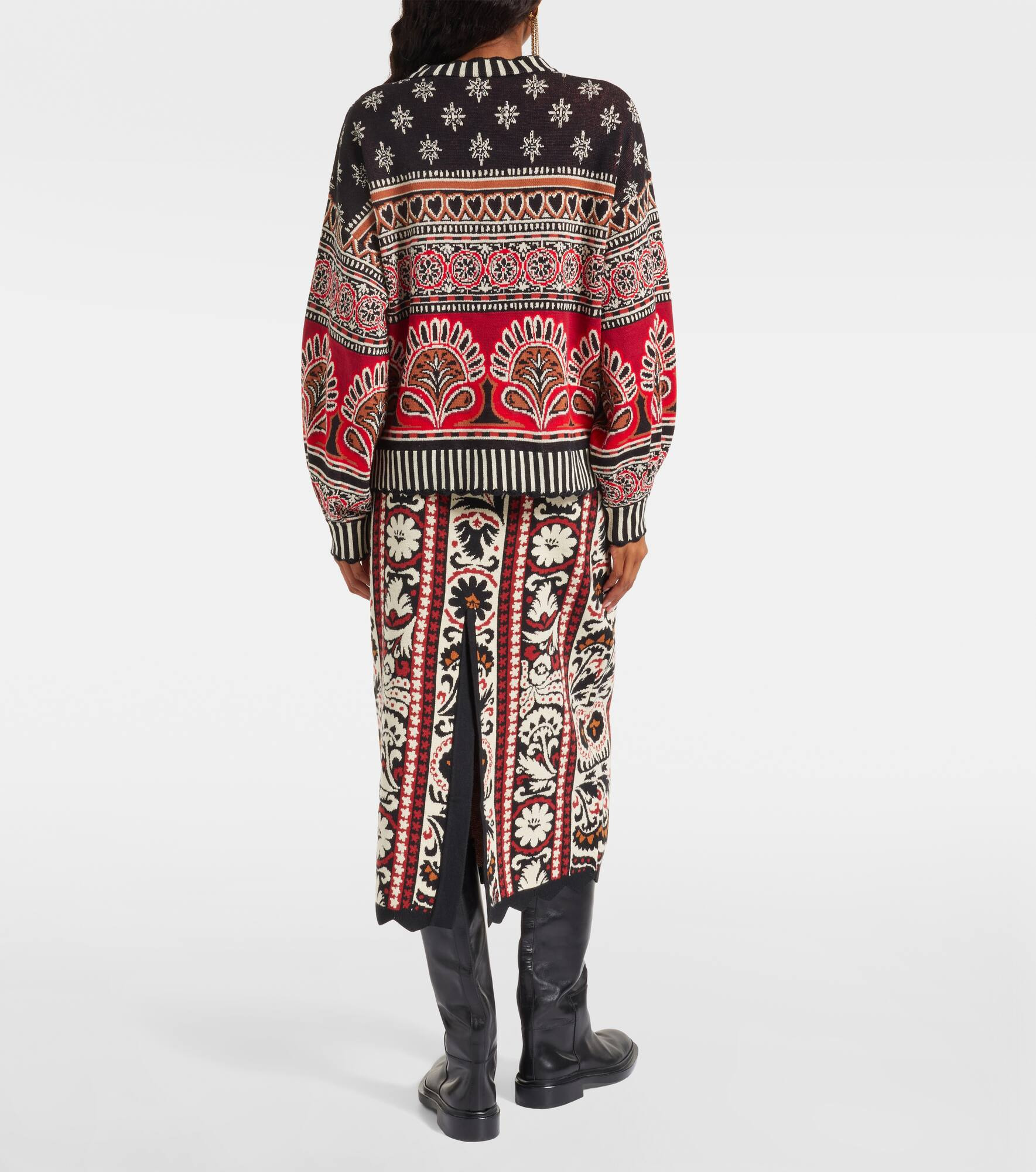 Coconut Grove cotton jacquard cardigan - 3