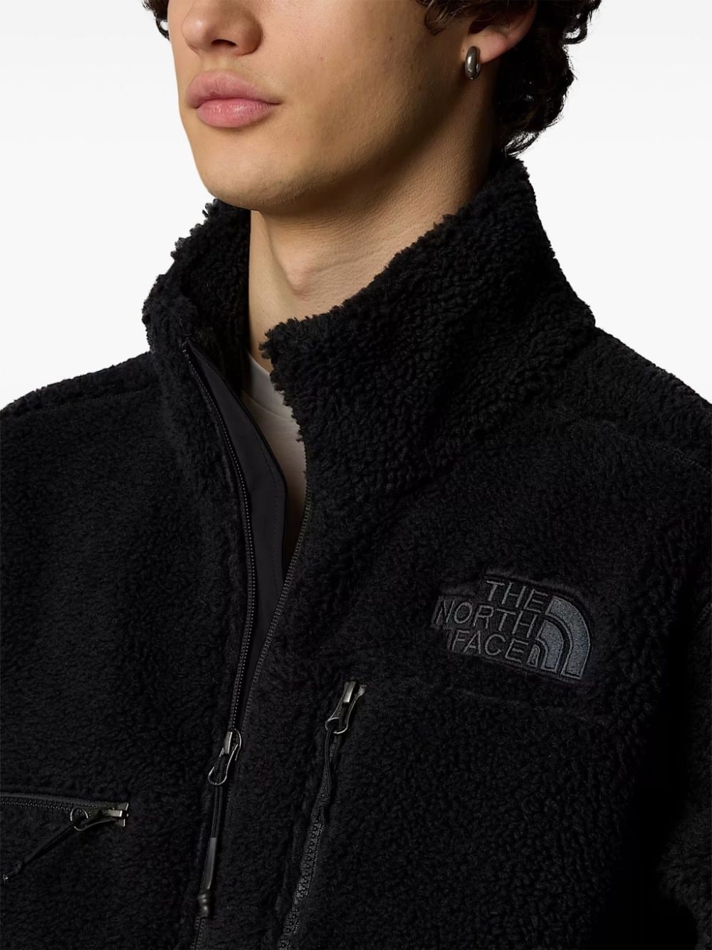 zip-up fleece jacket - 4