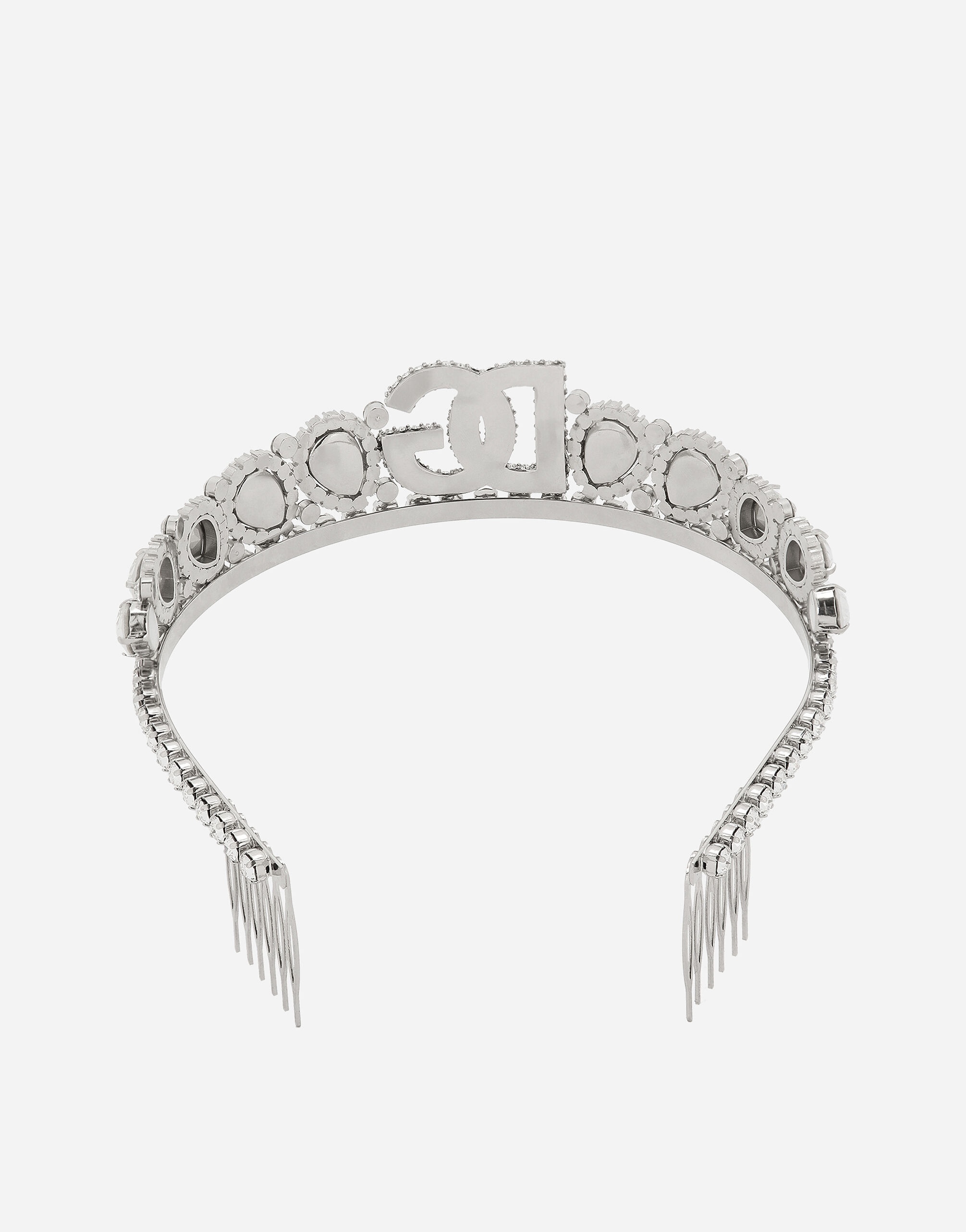 Diadem with crystal embellishment and DG logo - 3