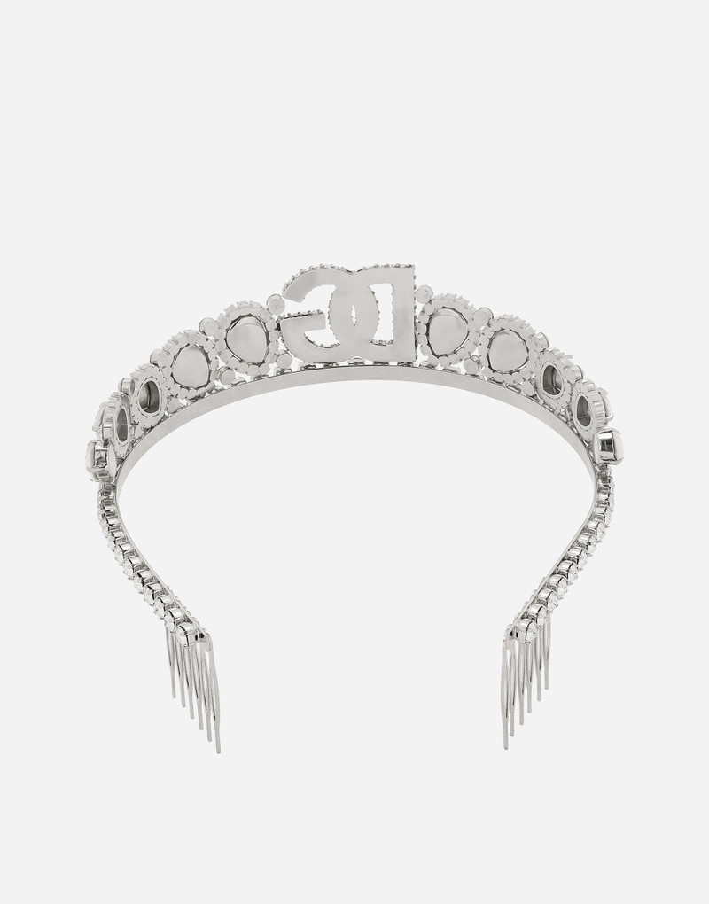Diadem with crystal embellishment and DG logo 3
