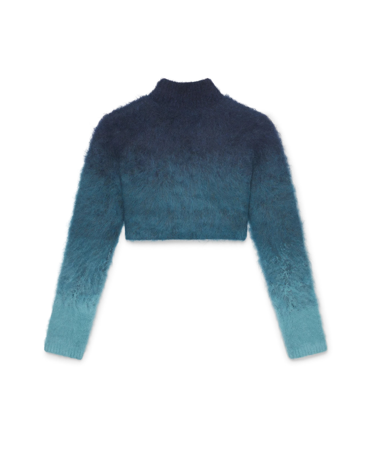 Gradient Mohair High Neck Jumper - 2