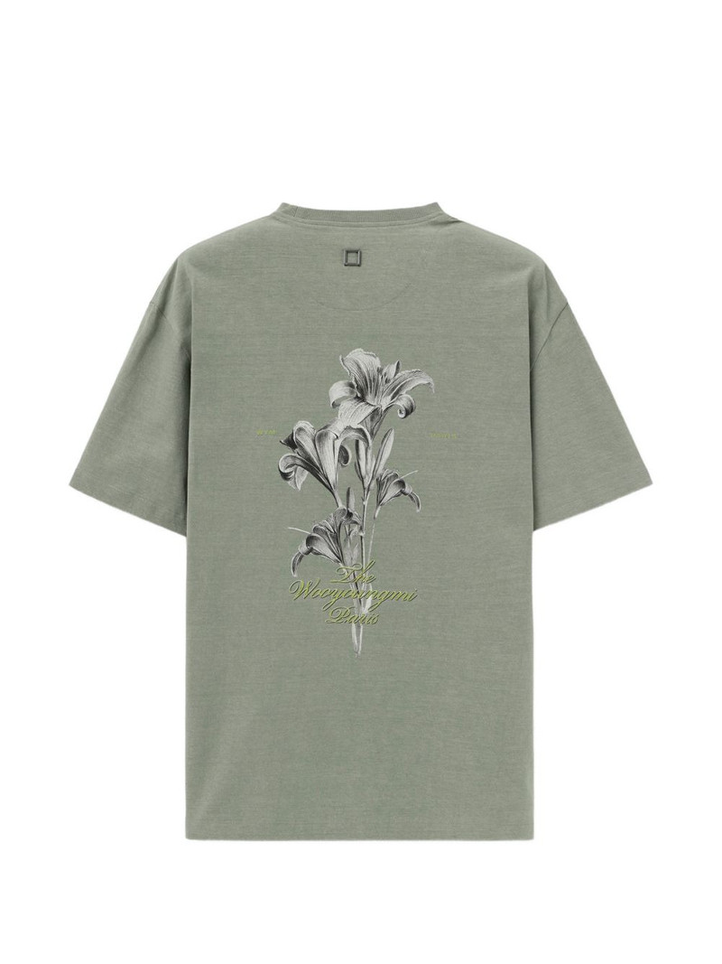 Wooyoungmi floral-print pocket t-shirt outlook
