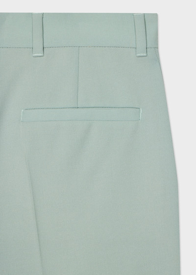 Paul Smith Pale Green Wool Hopsack Trousers outlook