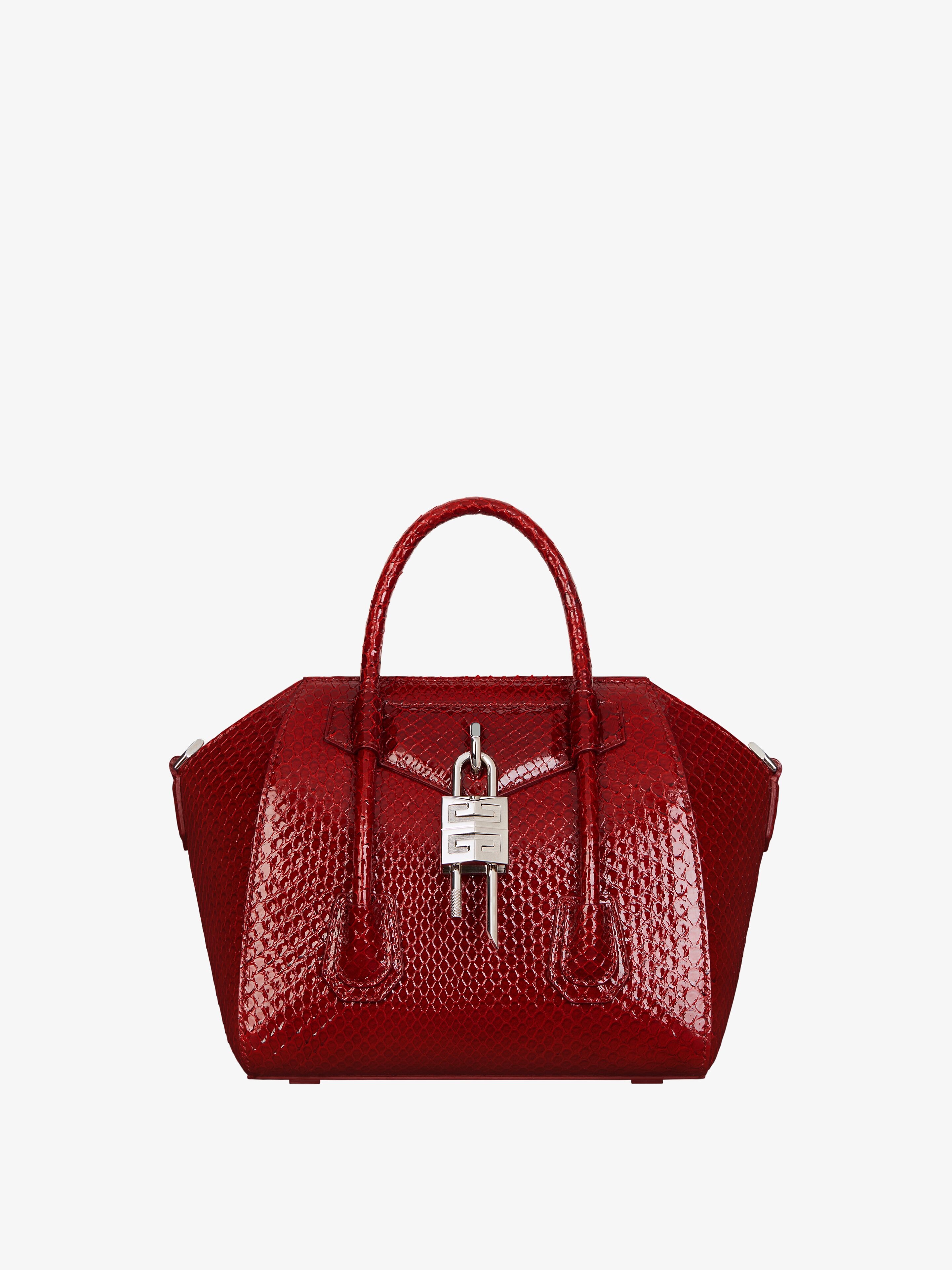 MINI ANTIGONA LOCK BAG IN PYTHON - 1