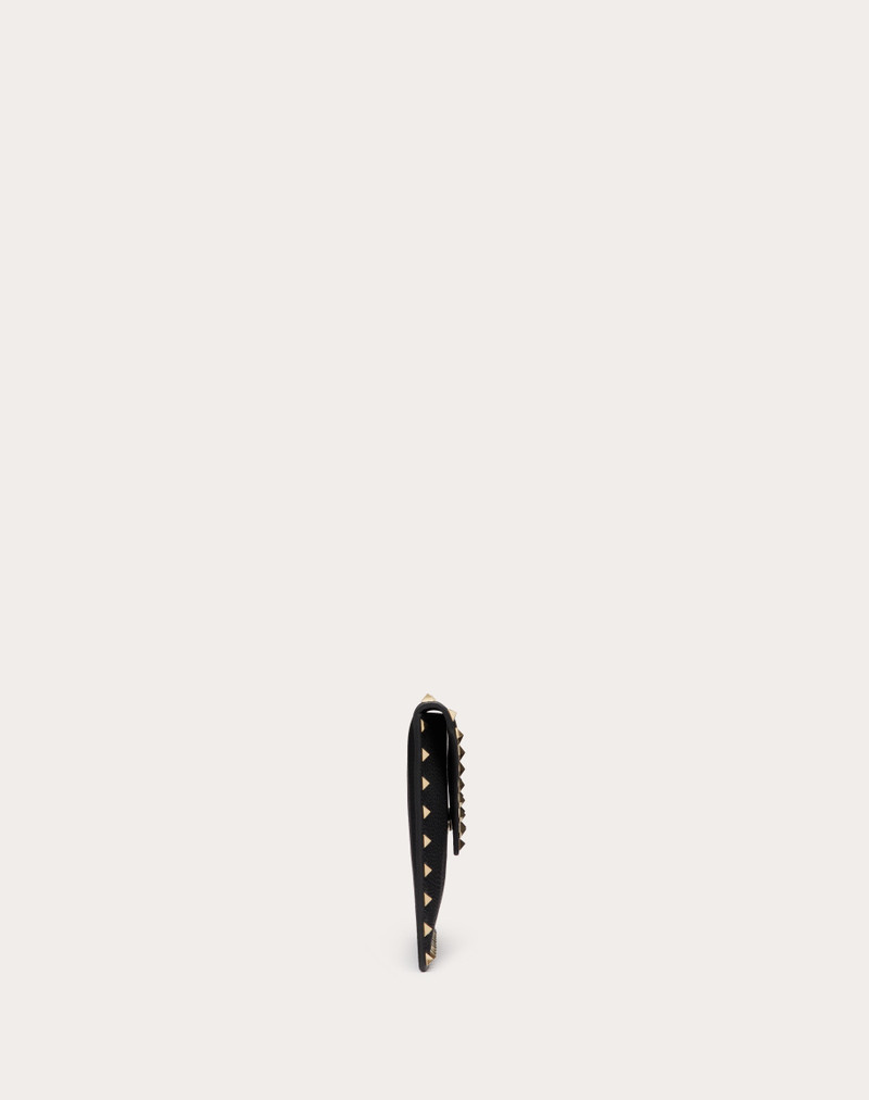 ROCKSTUD GRAINY CALFSKIN POUCH 4