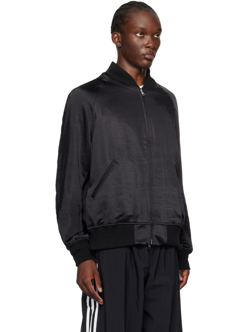 Y-3 Blue & Black JFA Edition Souvenir Reversible Bomber Jacket outlook