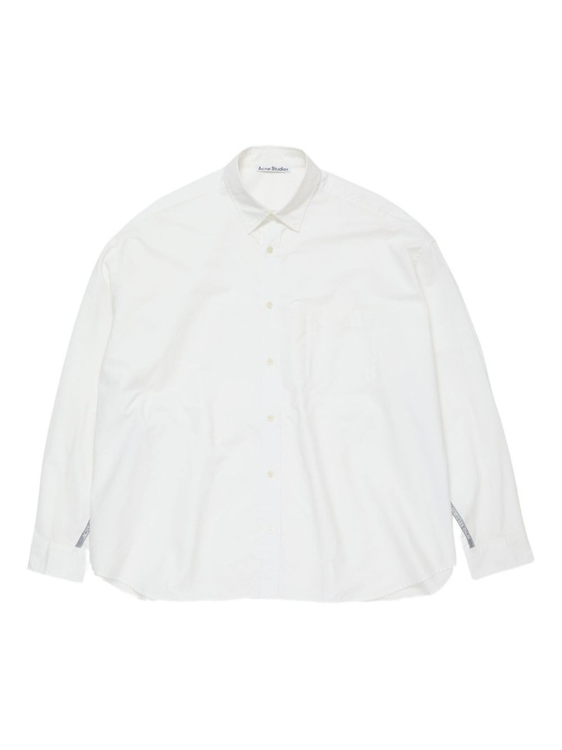 logo-detail cotton shirt 1