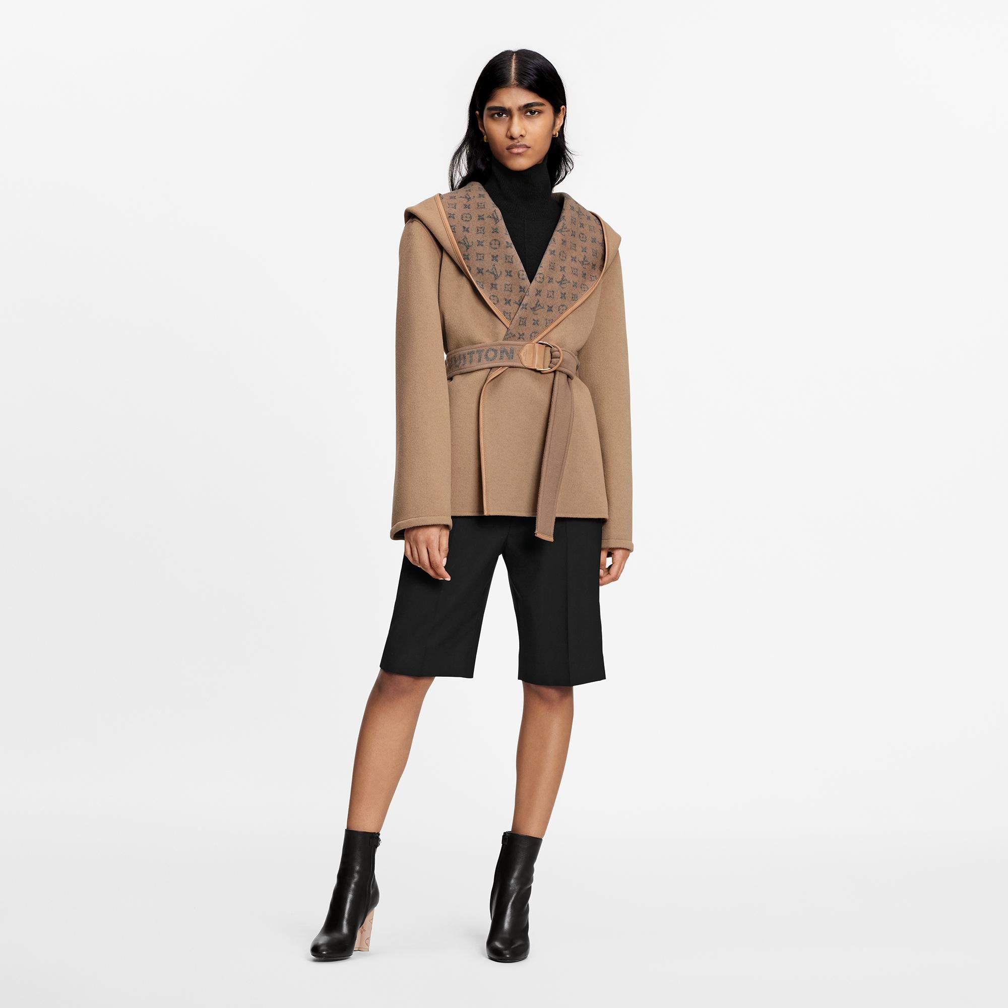 Belted Short Wrap Pea Coat - 2