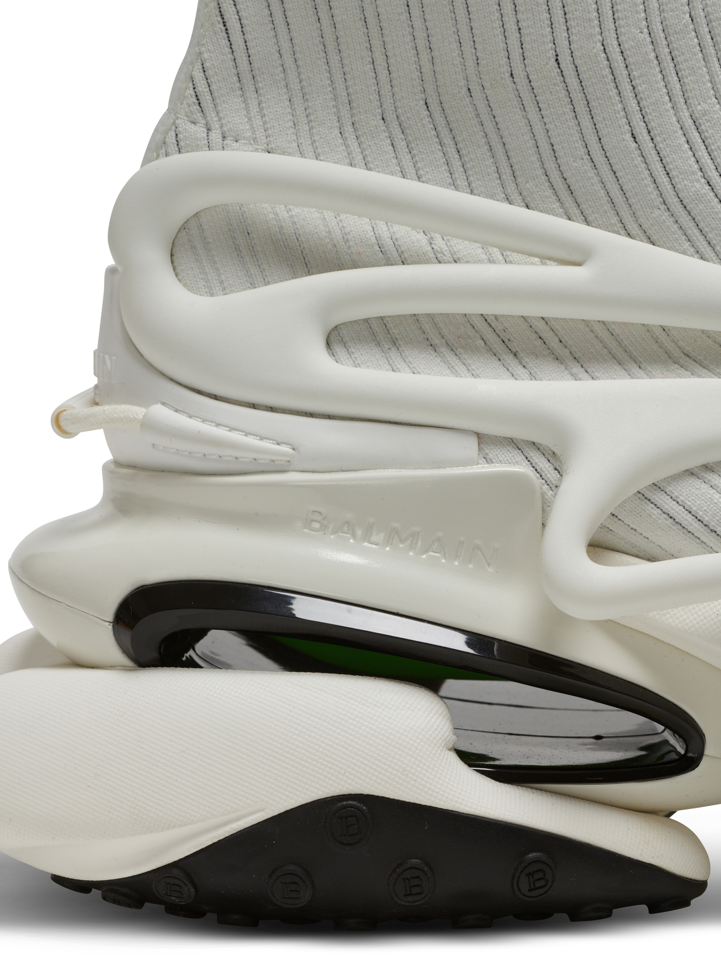 Unicorn high-top trainers in mesh and leather - 7
