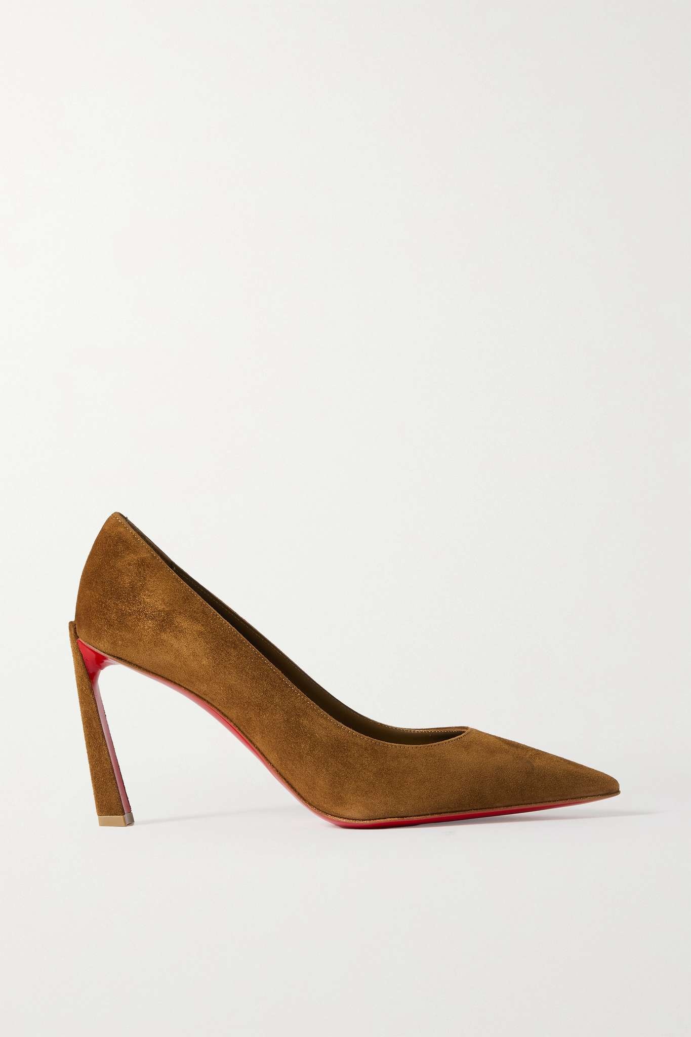 Christian Louboutin Condora 85 suede pumps REVERSIBLE