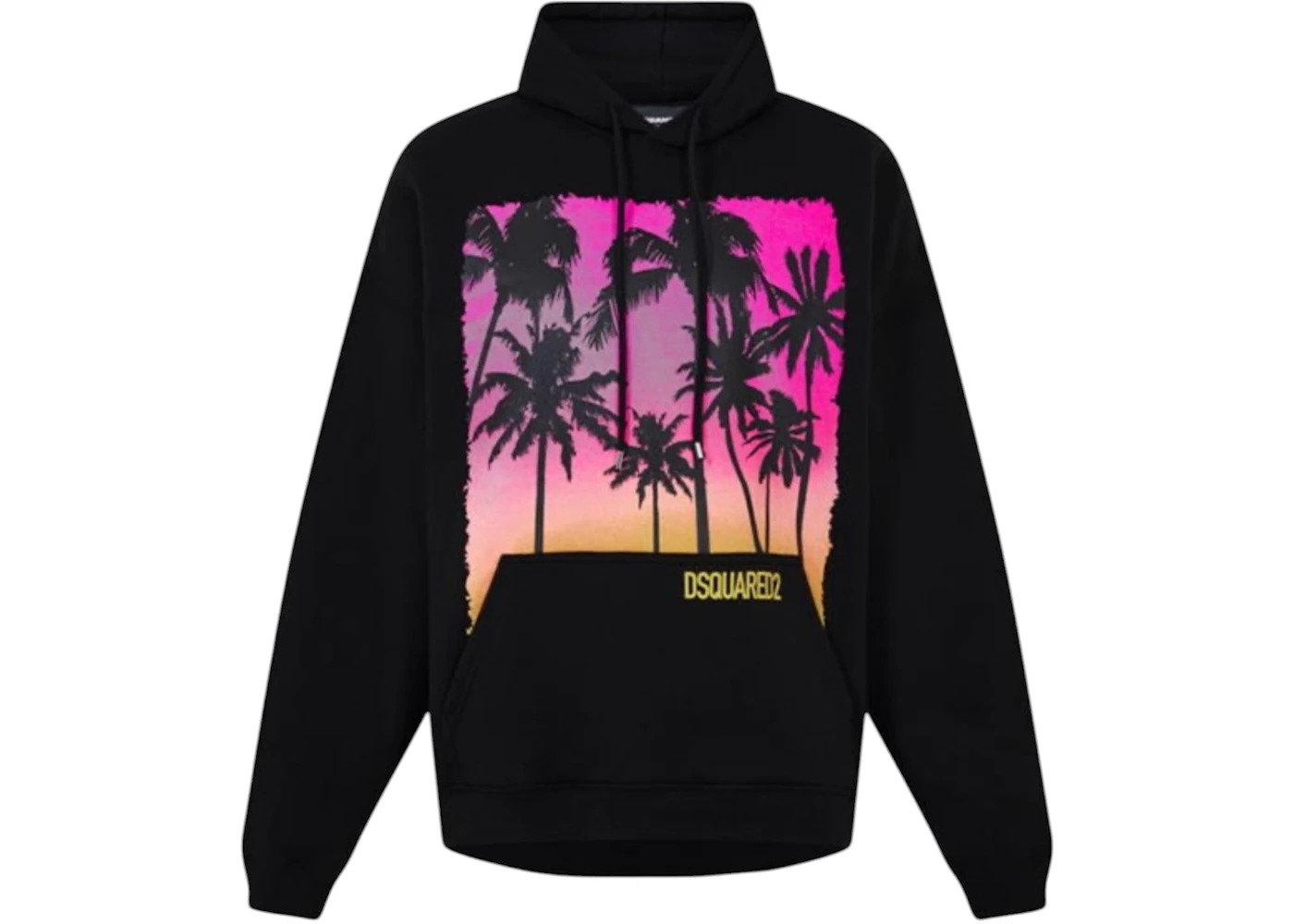 Dsquared2 Sunrise Design Herca Fit Hoodie Black - 1