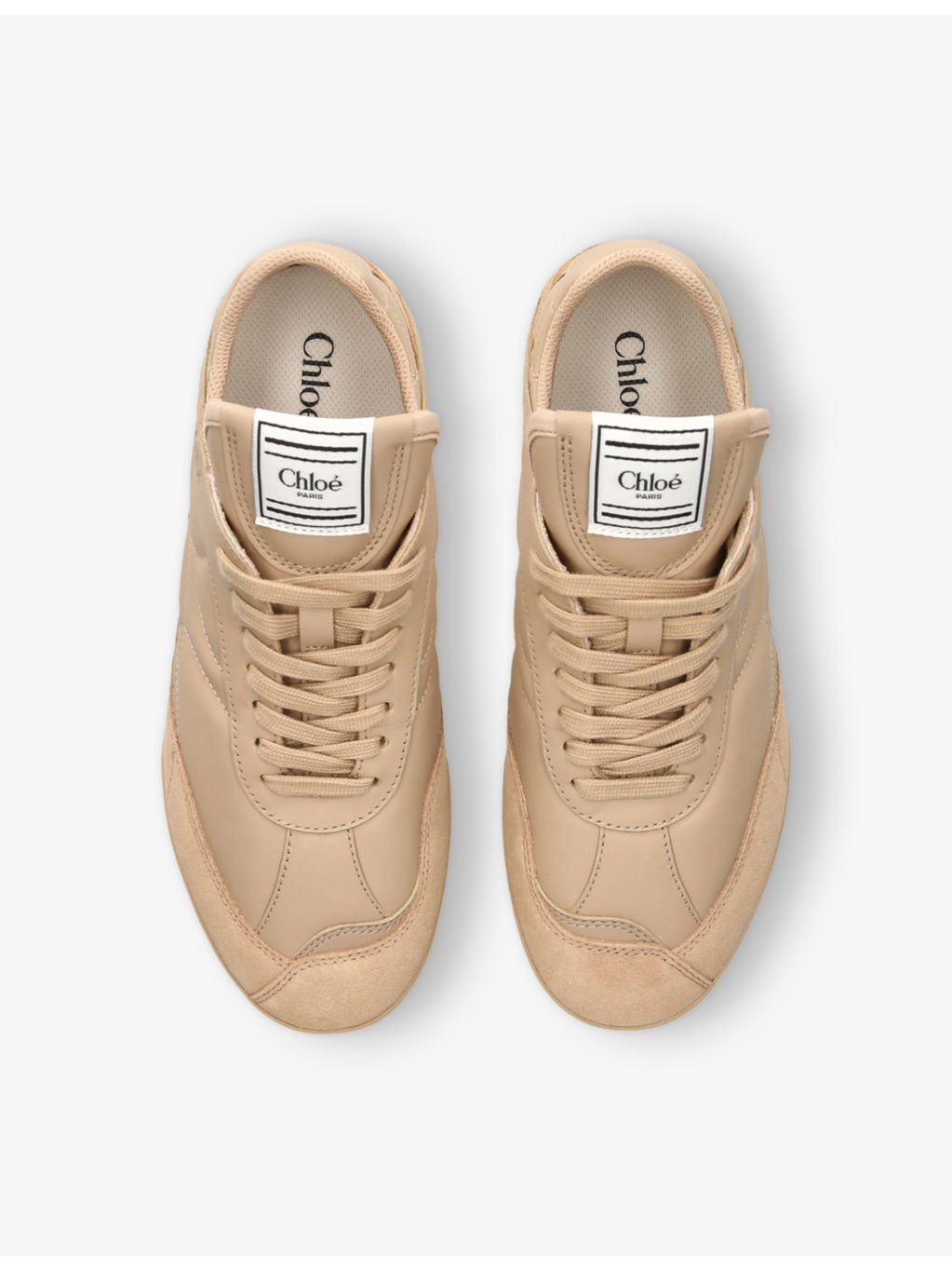 Kick brand-patch low-top suede trainers - 2
