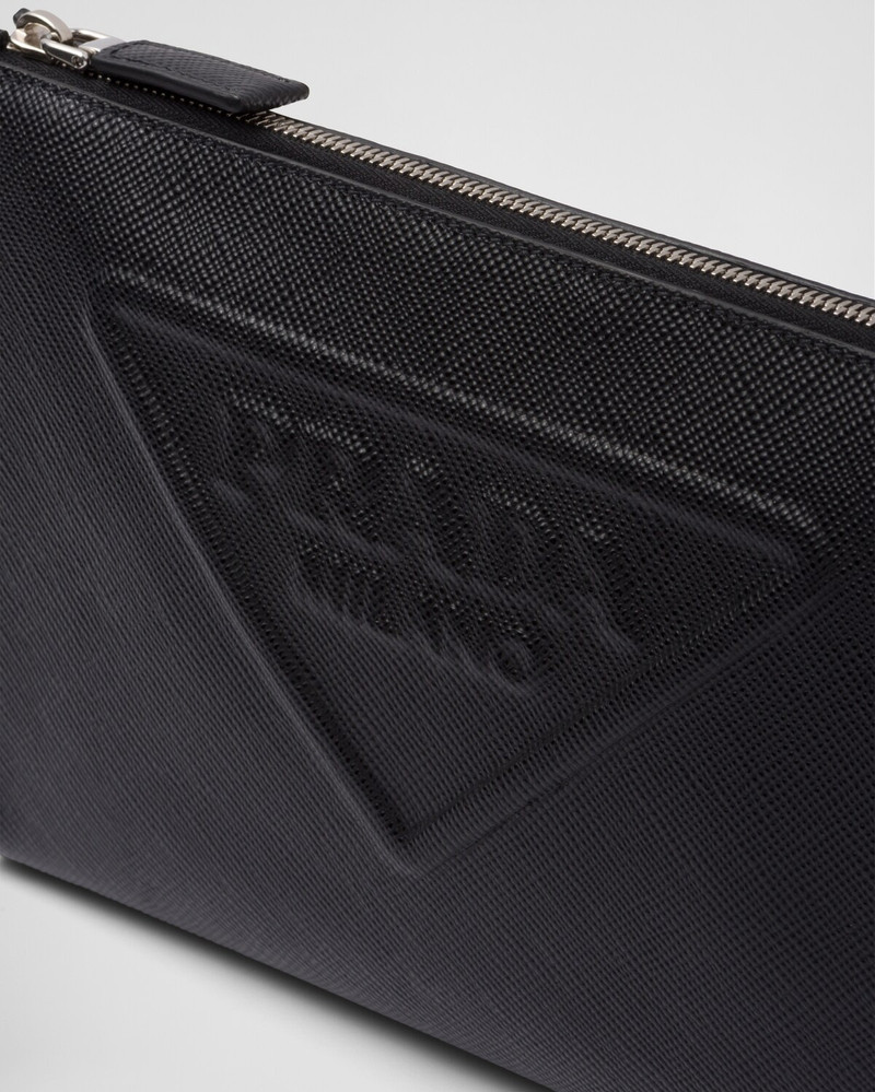 Saffiano leather pouch 6