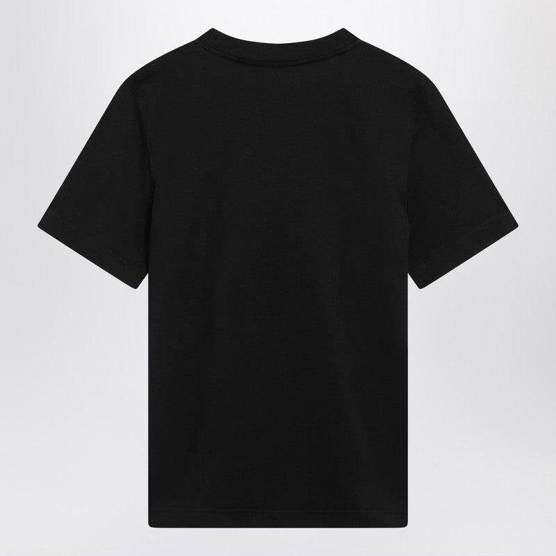 Burberry Black T-Shirt With Equestrian Knight Design Women - 2
