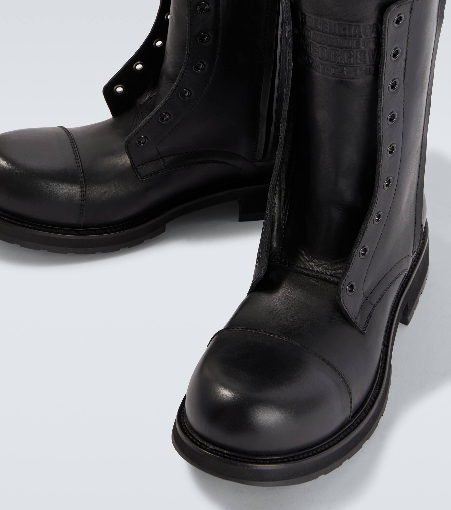 Truck leather combat boots - 3