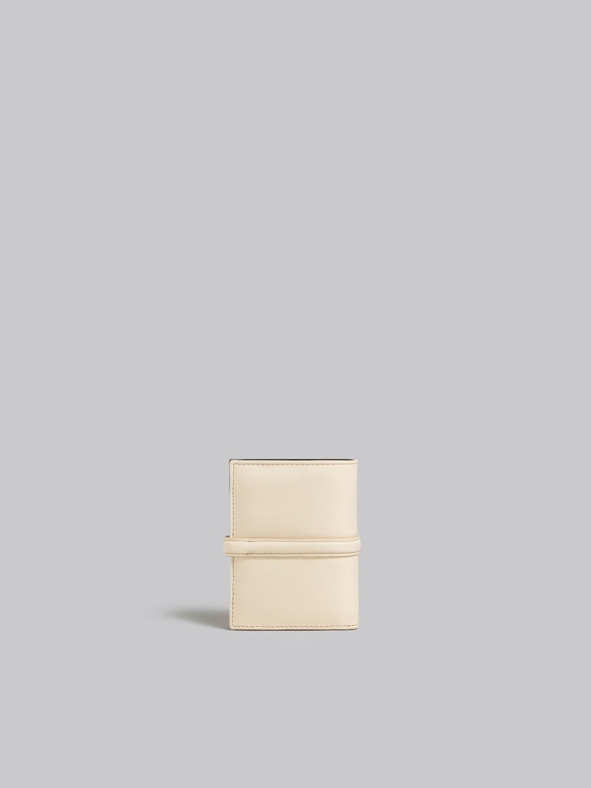 IVORY WHITE LEATHER BIFOLD PRISMA WALLET - 3