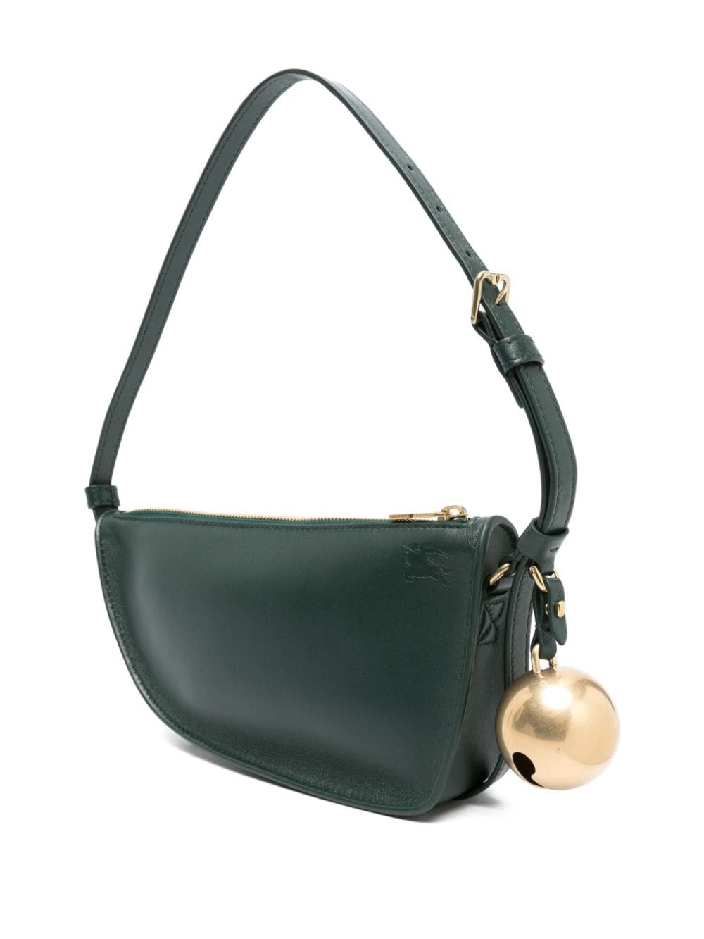 charm-detail leather shoulder bag - 3