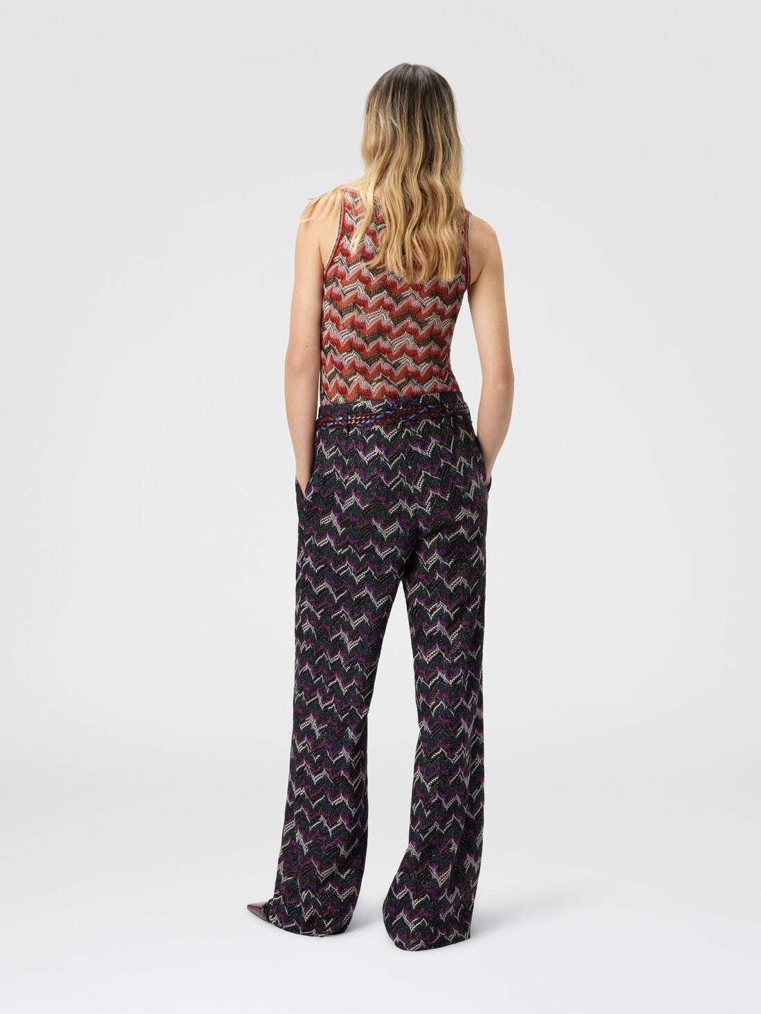 Tailored Pants in Lace with Belt - 3