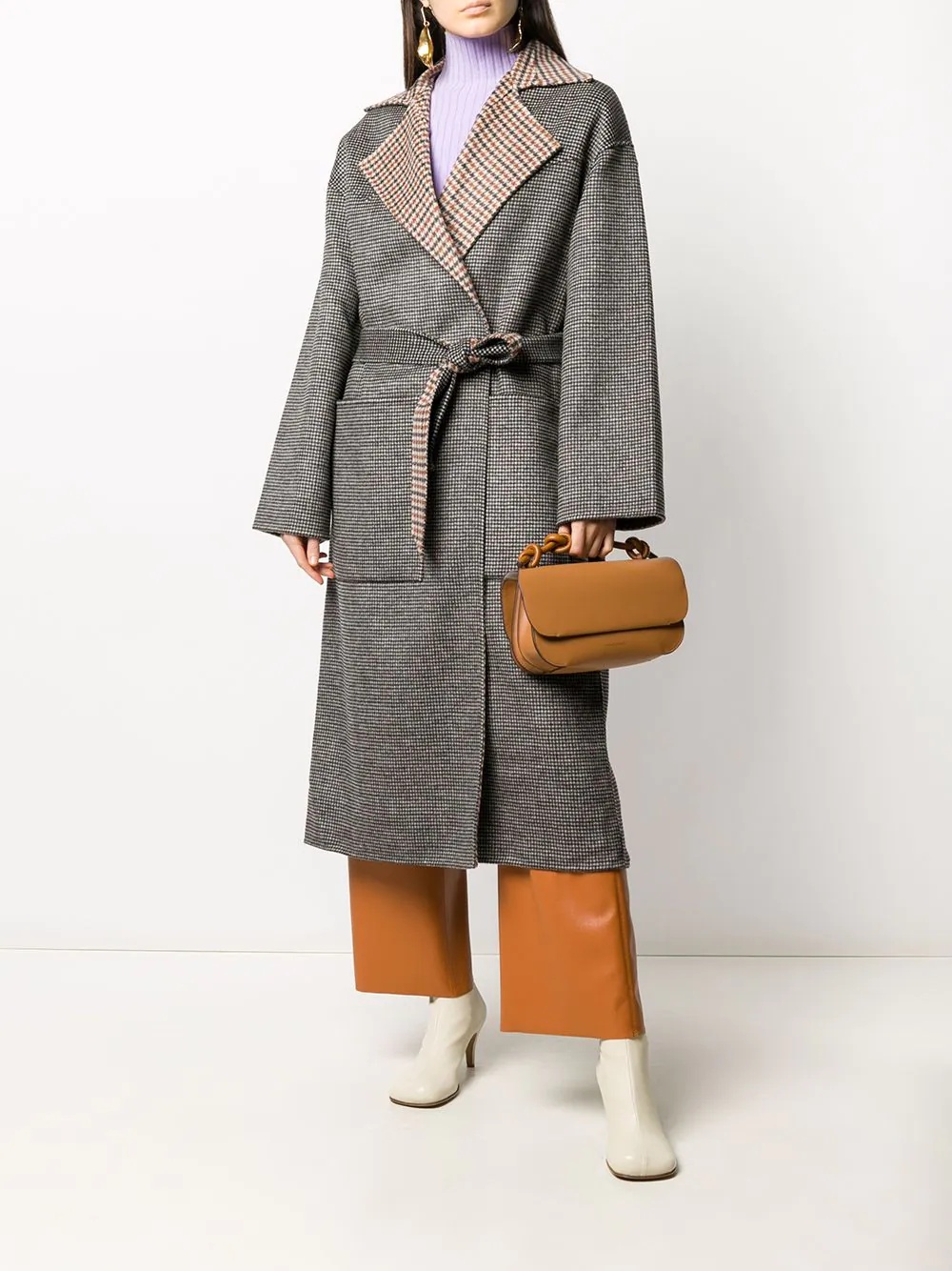 reversible check coat - 2