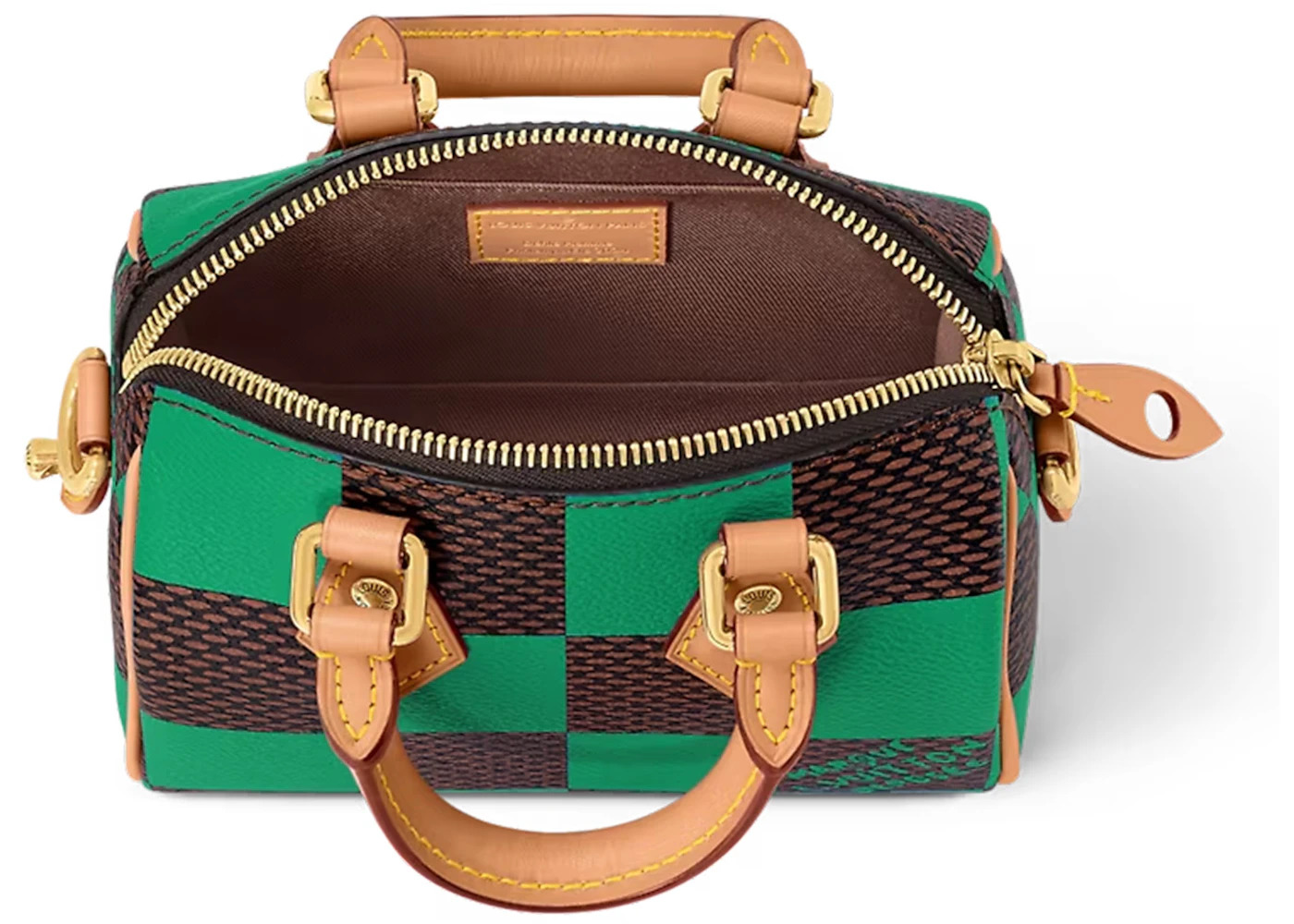 Louis Vuitton Nano Speedy Bandoulière Damier Pop Green - 3