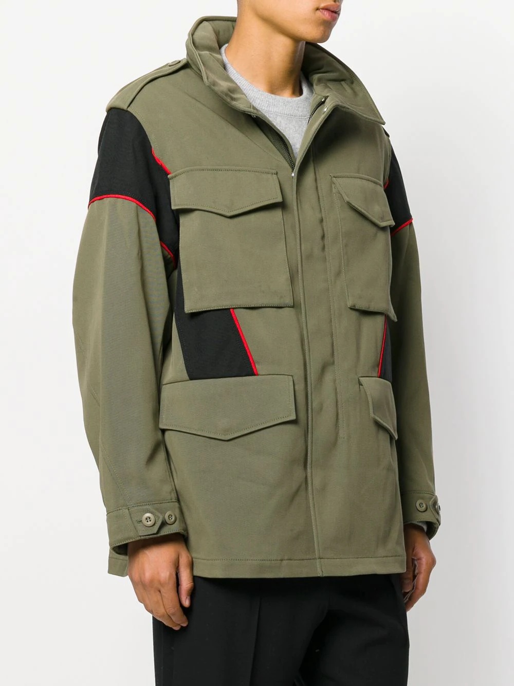 panelled field jacket - 3