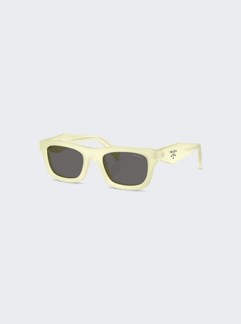 Prada Pillow Sunglasses Frosted Vanilla outlook