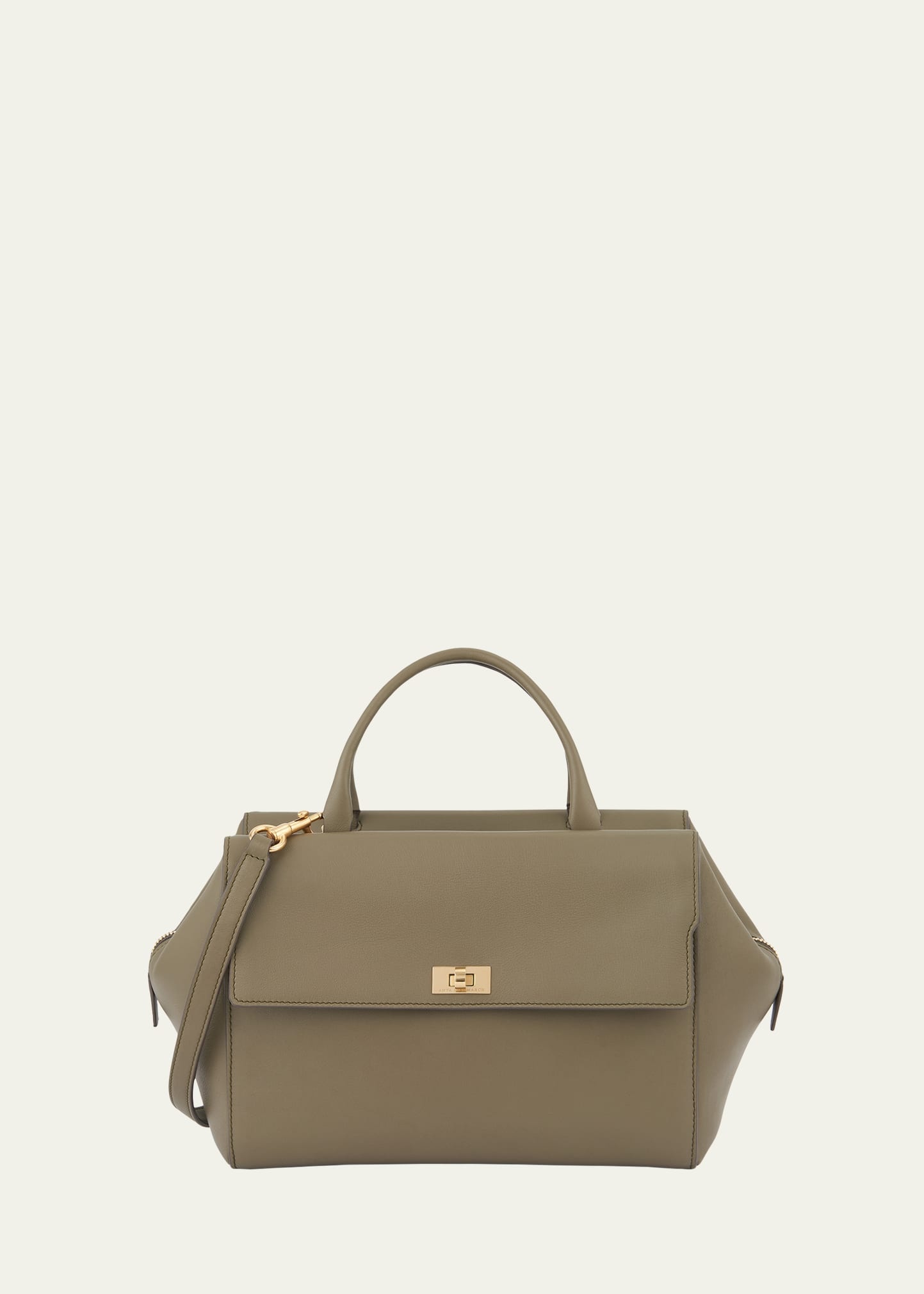 Seaton Zip Leather Satchel Bag - 1