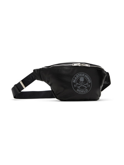 MASTERMIND WORLD Black MW Leather Pouch outlook