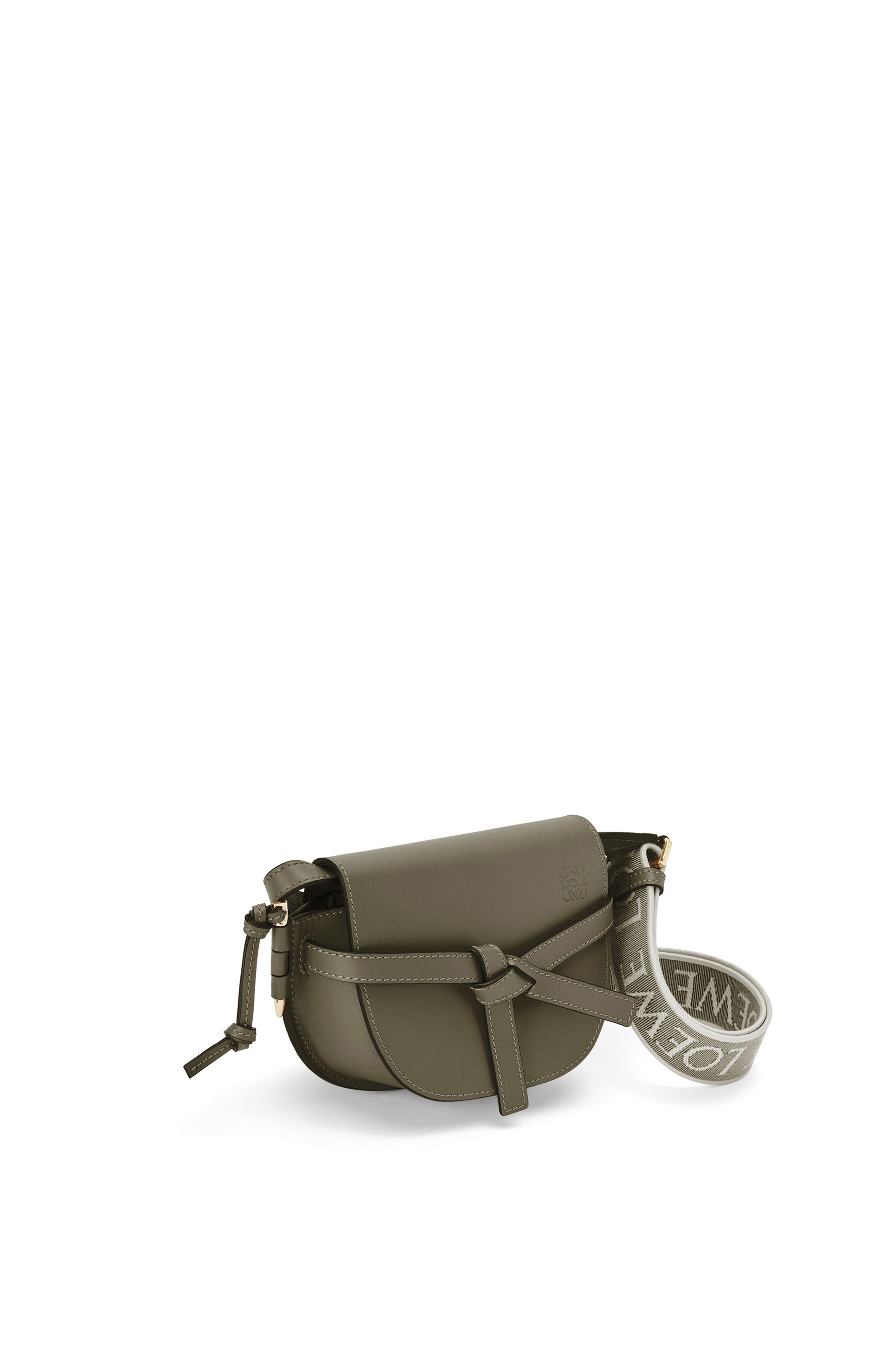 Mini Gate Dual bag in soft calfskin and jacquard - 2