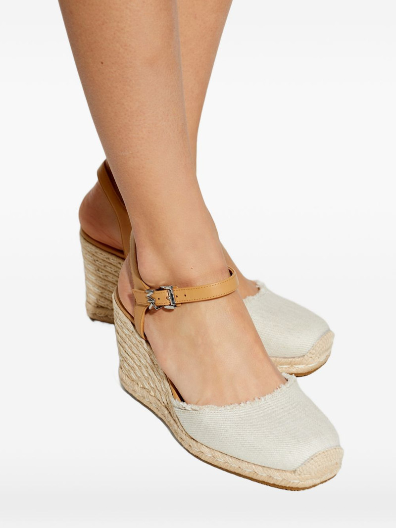 frayed ankle strap espadrilles 6