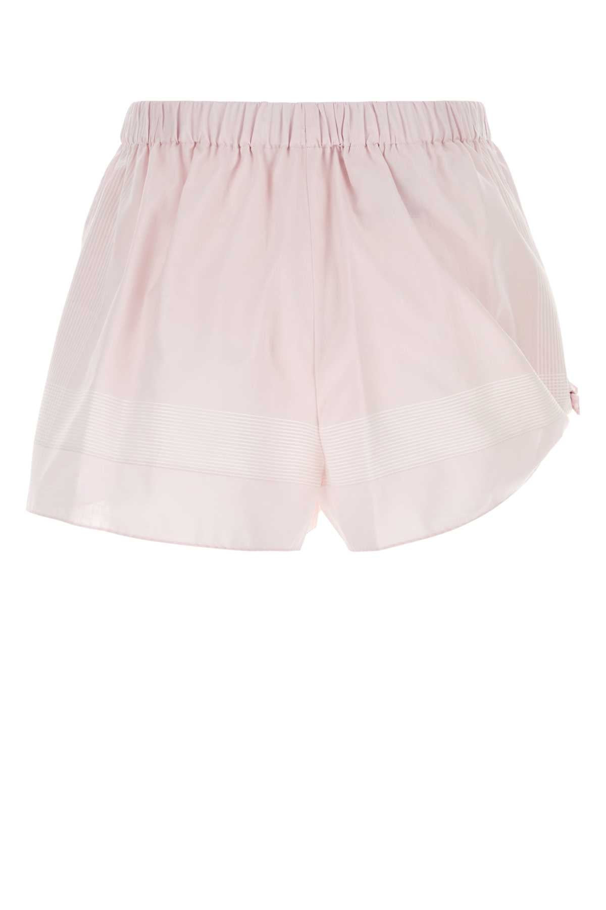 Prada Women Pastel Pink Cotton Shorts - 2