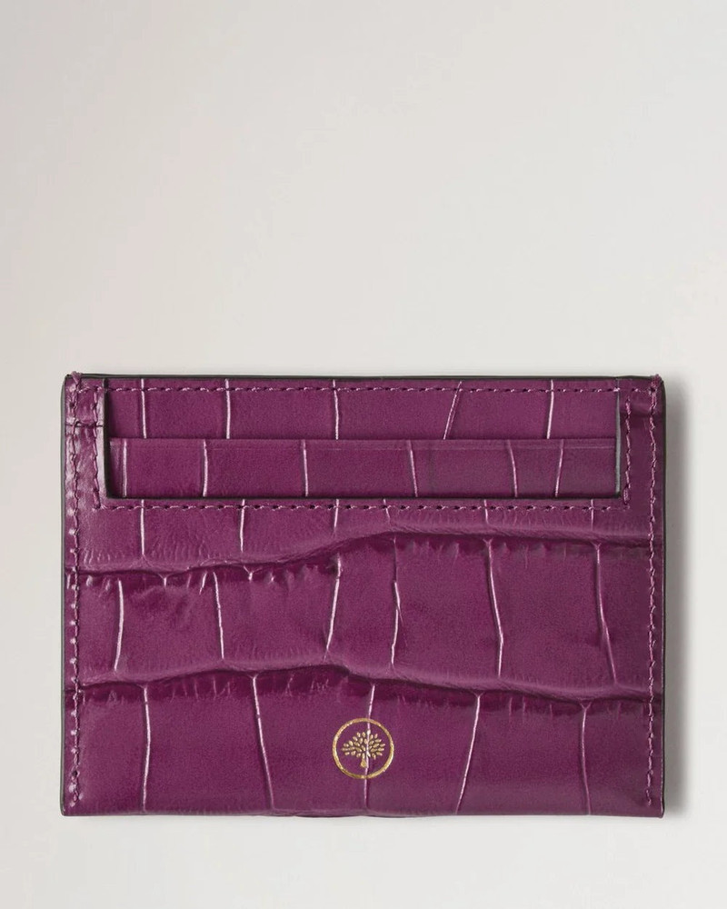 Mulberry Credit Card Slip Orchid Bloom Shiny Small Croc outlook