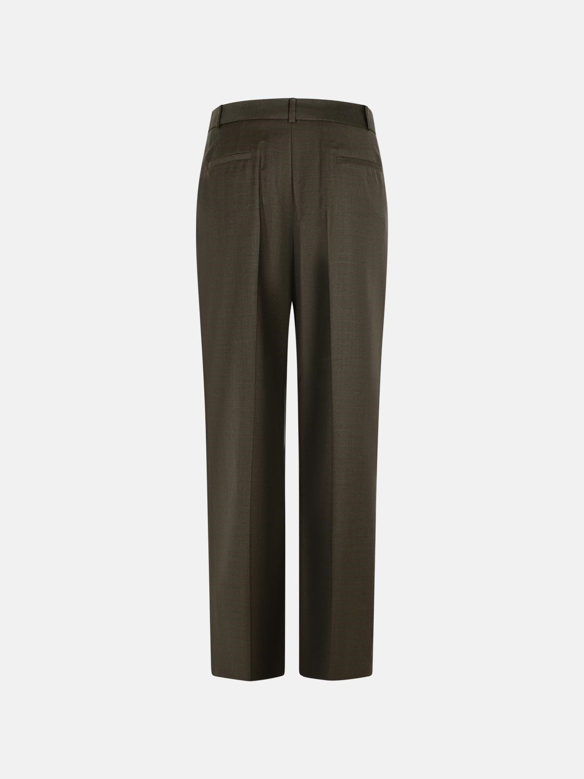 'SBIRU' BROWN VIRGIN WOOL PANTS - 3