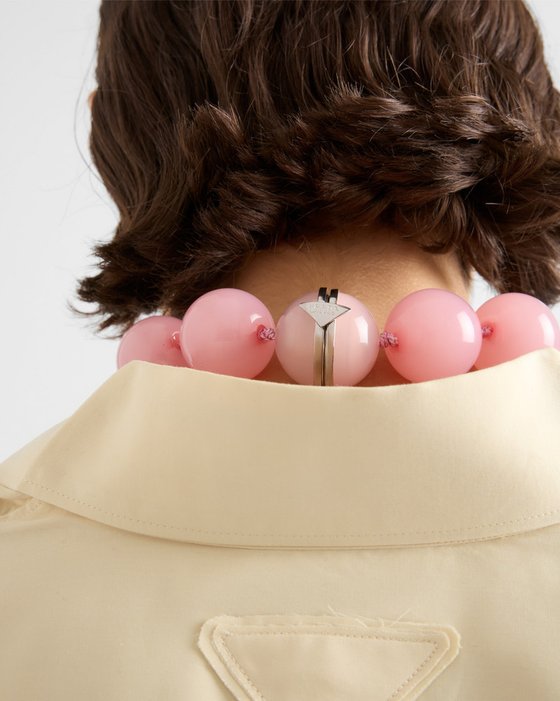 Prada Plexiglas and metal choker outlook