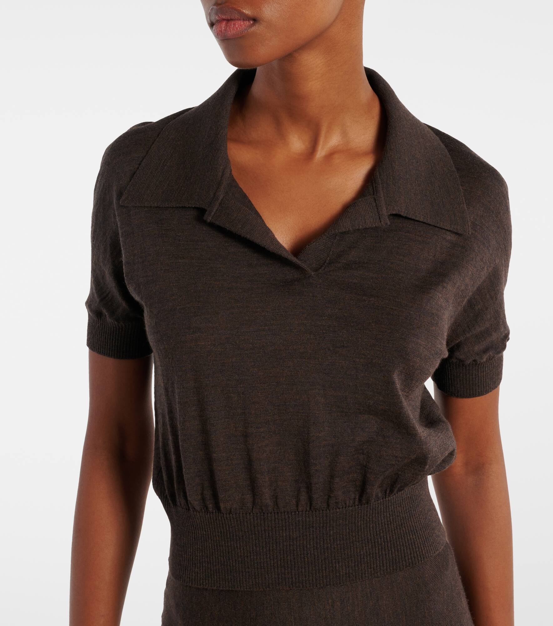 Morgane wool-blend polo shirt - 4