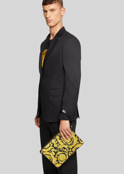 VERSACE Barocco Print Leather Pouch outlook