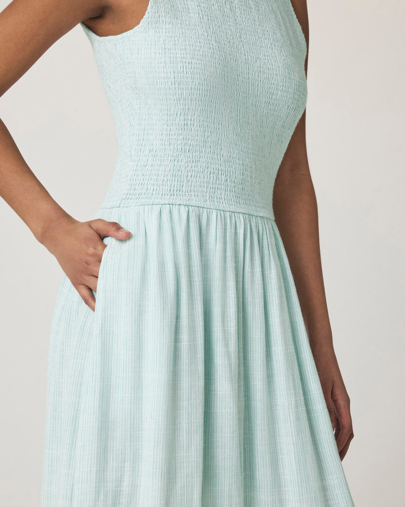 Splendid Malibu Stripe Smocked Dress outlook
