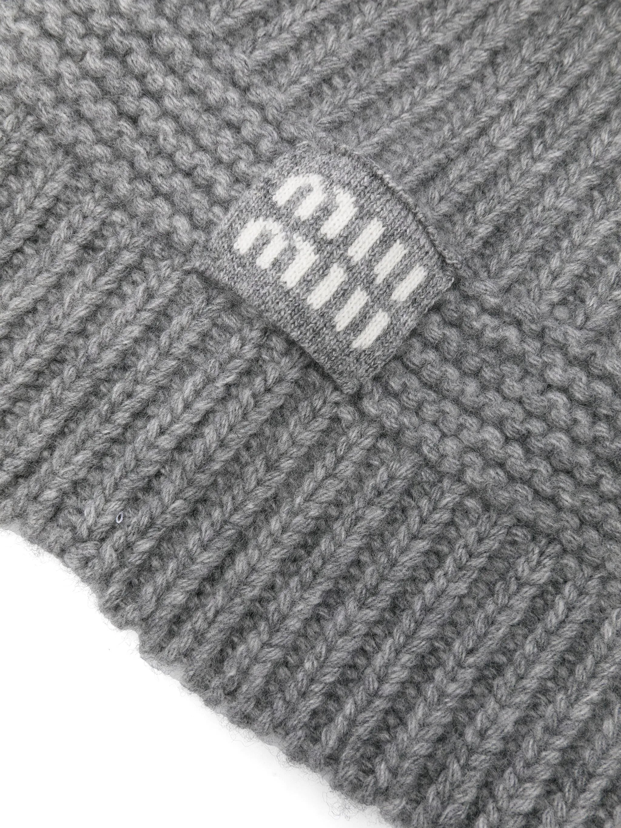 Miu Miu Logo-patch Beanie Hat - 2