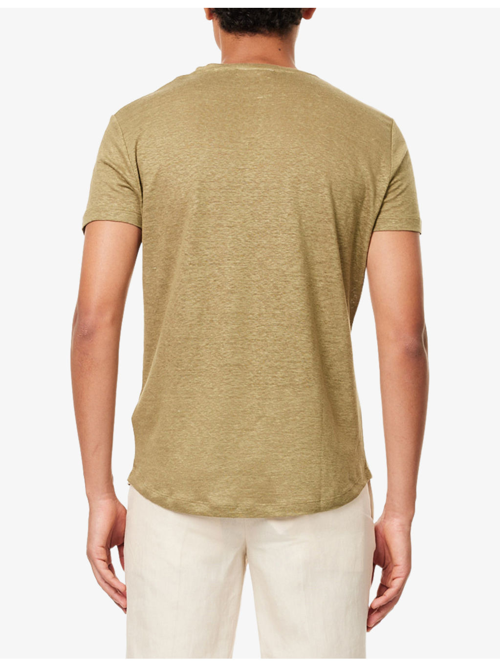 OB-T Crewneck Linen-Jersey T-Shirt - 4