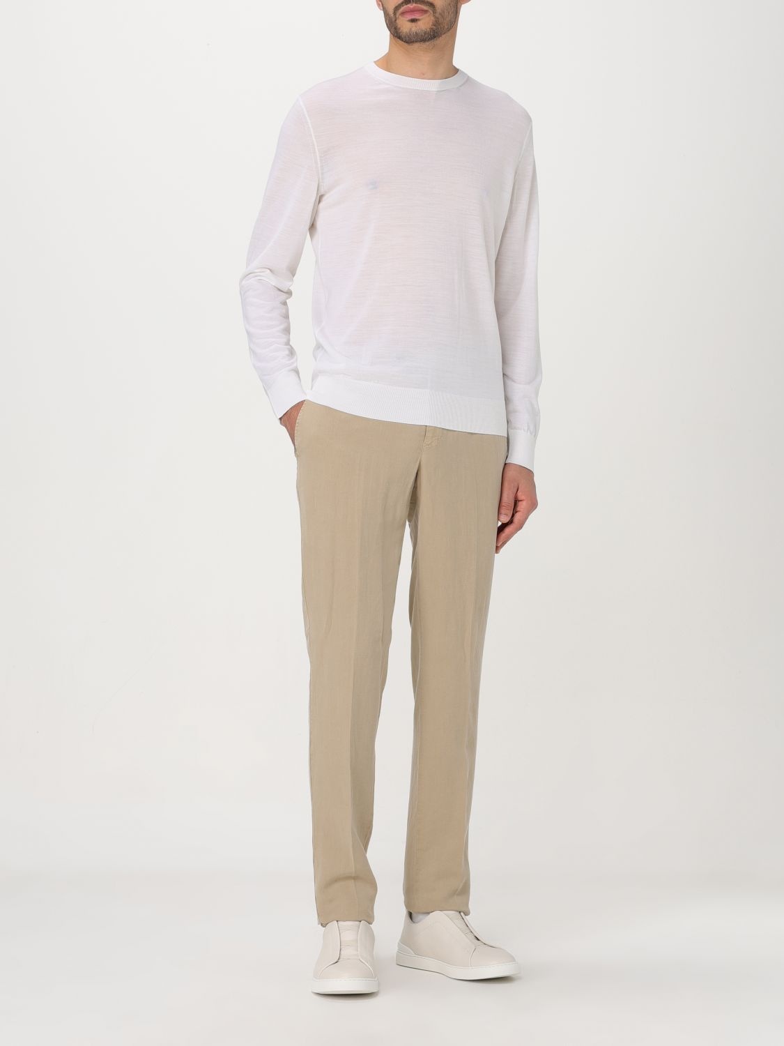 Zegna Sweater Men White - 2