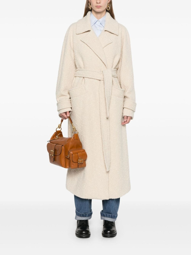 Herno bouclé coat outlook