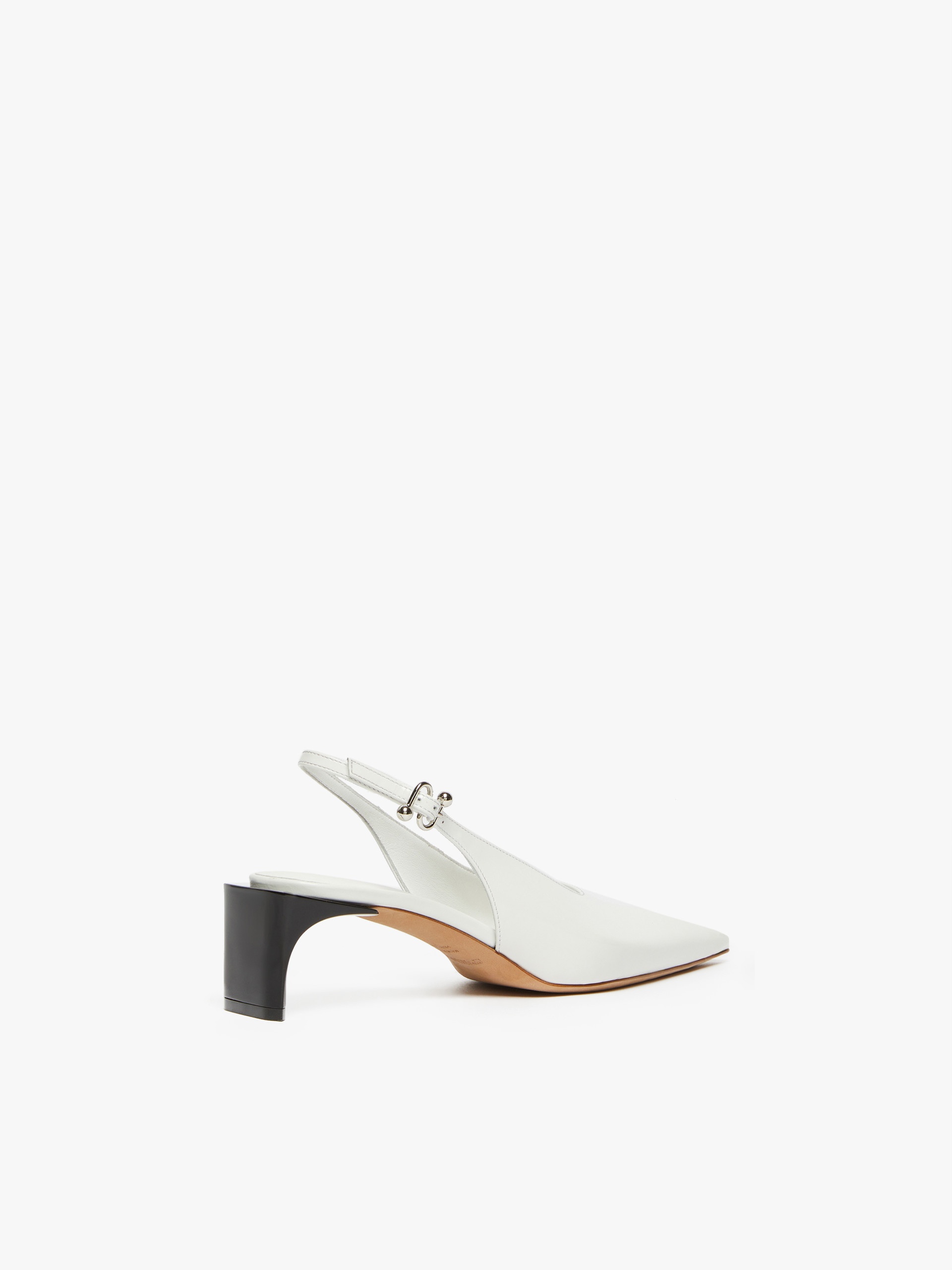 ATTILA Low slingbacks in shiny calfskin with a pointed toe - 3