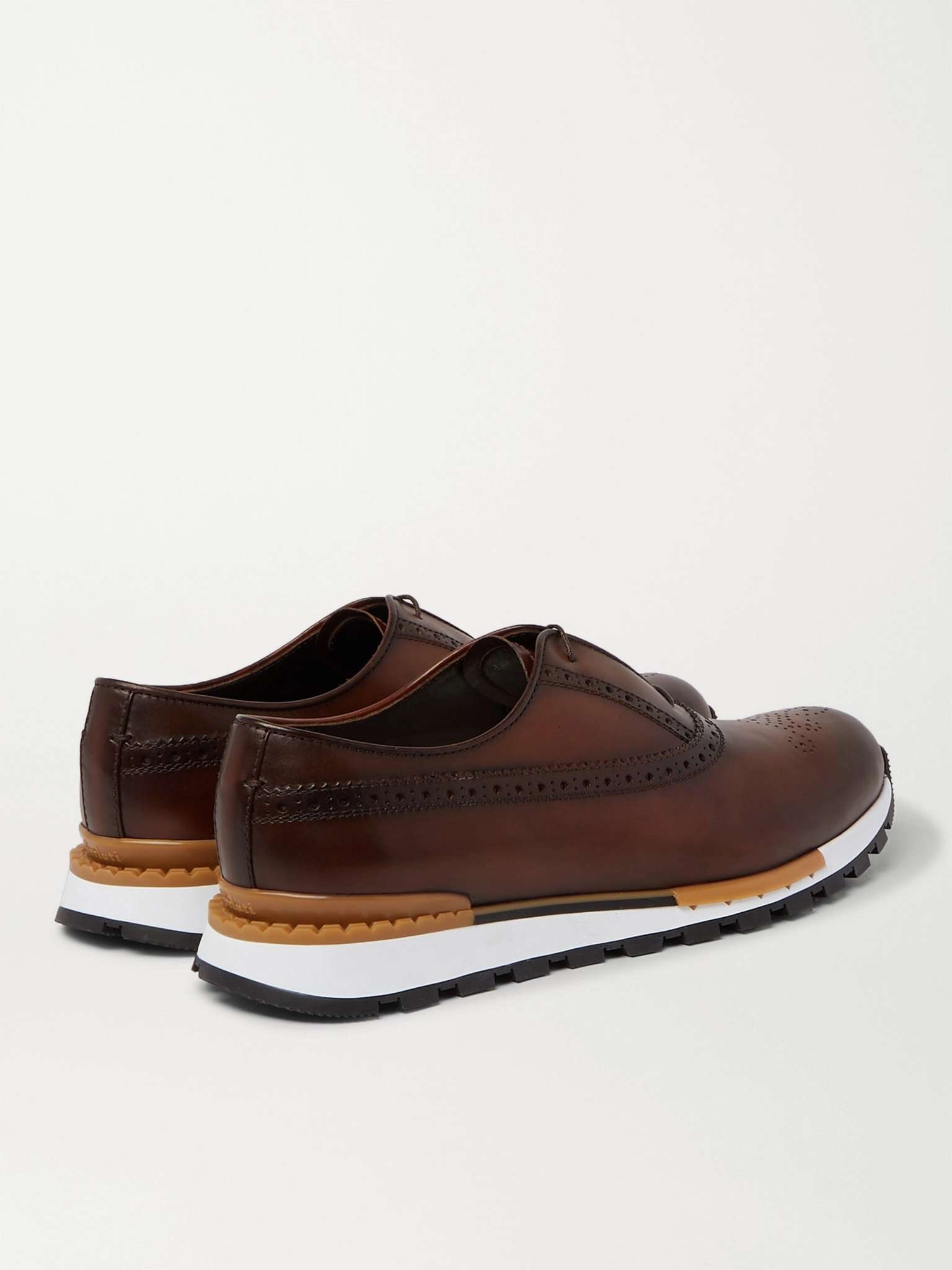 Fast Track Leather Brogue Sneakers - 5